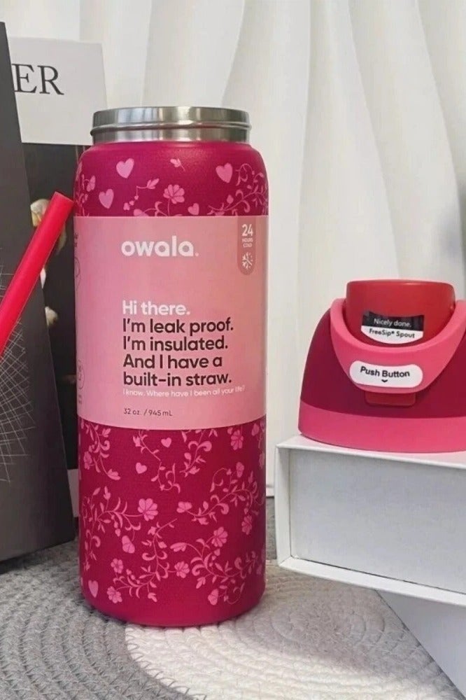 Insulated Stainless Steel Water Bottle With Straw For Sports Travel And School BPA Free Sports Water Bottle(32OZ) - view 2