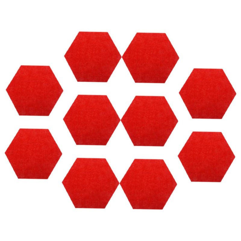 Hexagon Felt Mats For Office Message Boards Soundproof Wall Decor Acoustic Panels Vibrant Colors - Image 2