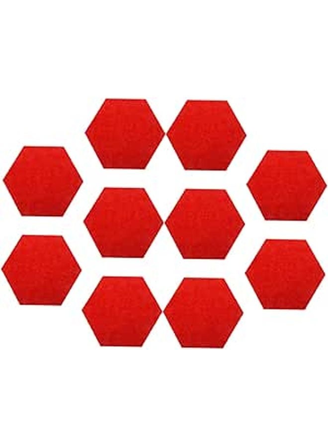 Hexagon Felt Mats For Office Message Boards Soundproof Wall Decor Acoustic Panels Vibrant Colors - Image 1