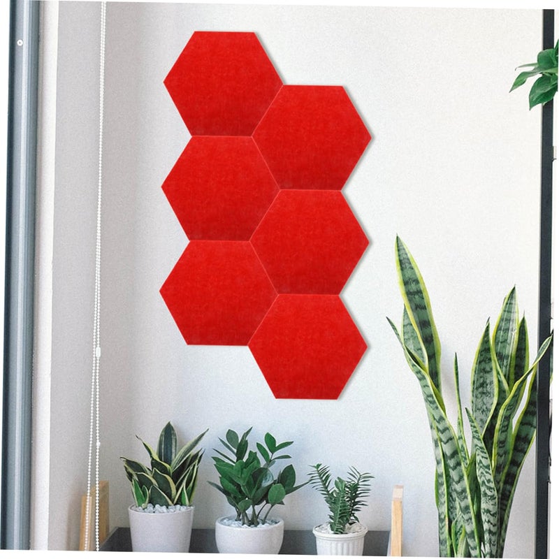 Hexagon Felt Mats For Office Message Boards Soundproof Wall Decor Acoustic Panels Vibrant Colors - Image 4