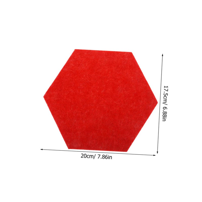 Hexagon Felt Mats For Office Message Boards Soundproof Wall Decor Acoustic Panels Vibrant Colors - Image 3