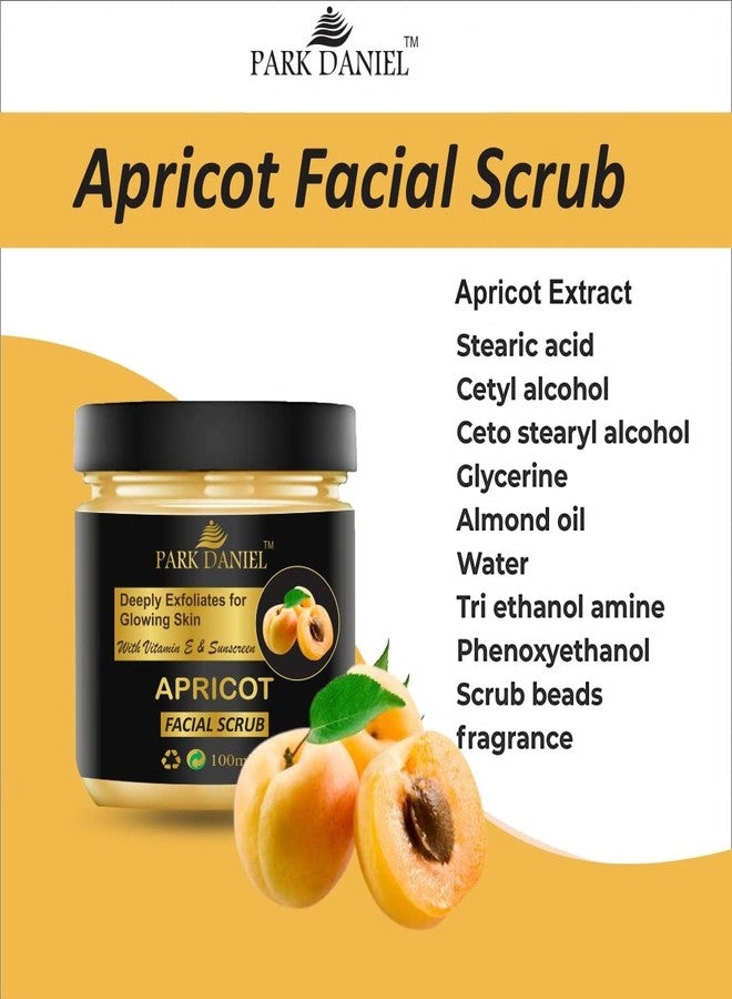 Park Daniel Papaya & Apricot Facial Scrub | Face & Body Cleaning Scrub | Gentle Exfoliating Skin Polishing Scrub | Combo Pack of 2 | 100 ml Each (200 ml) - Image 5