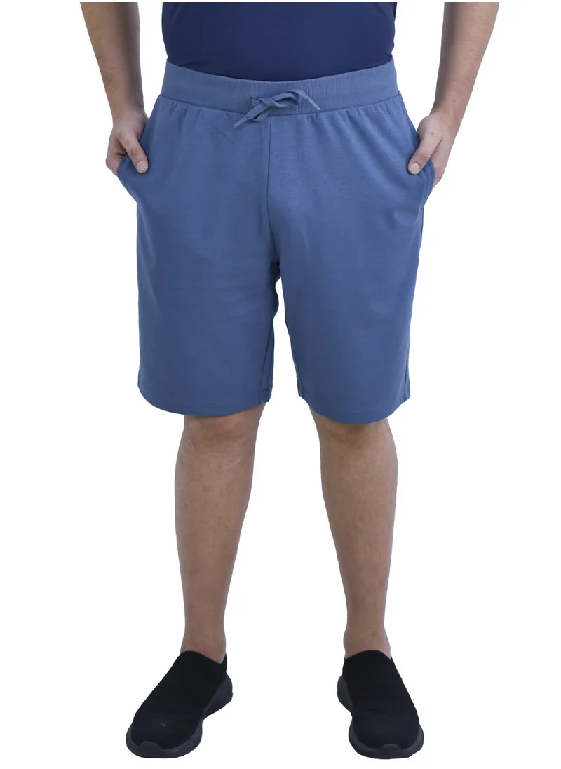 جيوردانو Men's Double Knit Shorts Blue