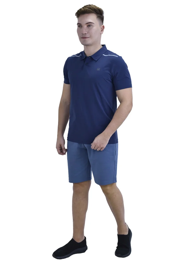 جيوردانو Men's Double Knit Shorts Blue