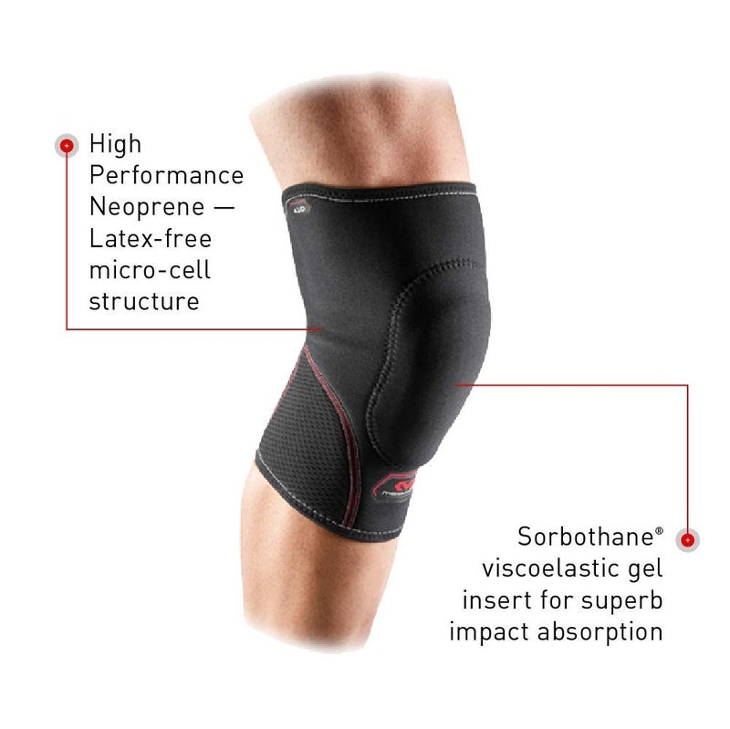 McDavid Knee Pad with Thick Gel Sorbothane Insert for Impact Absorption and Support. Compression Sleeve Knee Brace. For Sports and Activities like Wrestling, Volleyball, Lacrosse Gardening, Home Work. Left or Right Knee - Image 3