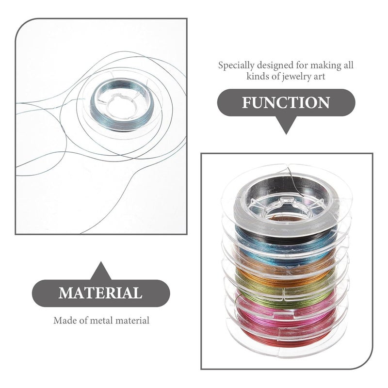 TIDTALEO Beading Wire 0.3-0.38Mm Mixed Color Steel Wire 10M DIY for Handcrafts and Accessories Making - Image 3