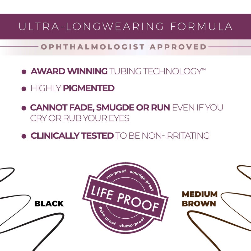 blinc Tubing Liquid Eyeliner, Ultra-Longwearing, Highly-Pigmented, Smudgeproof Eye Liner with Precise Tip, Vegan, Gluten-Free and Cruelty-Free, 6ml / 0.2 Fl Oz. - Image 2