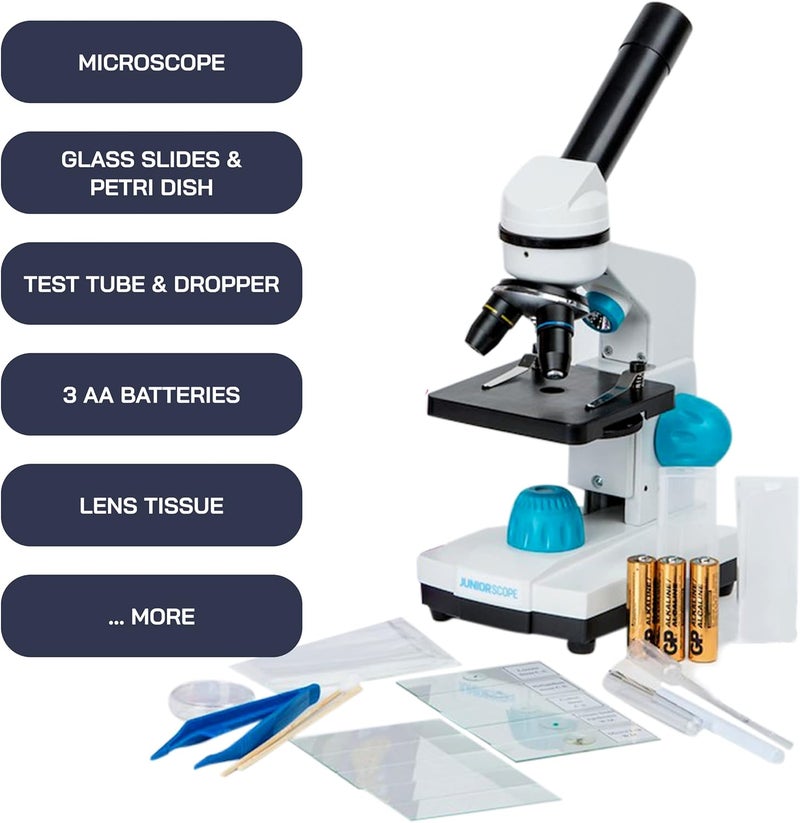 Omano Juniorscope Microscope for Kids – Microscope Kit for Kids 8+ for Science Microscope Experiments – Kids Microscope Kit That Encourage STEM Exploration – Beginner Microscope for Kids 8 and Up. - Image 2