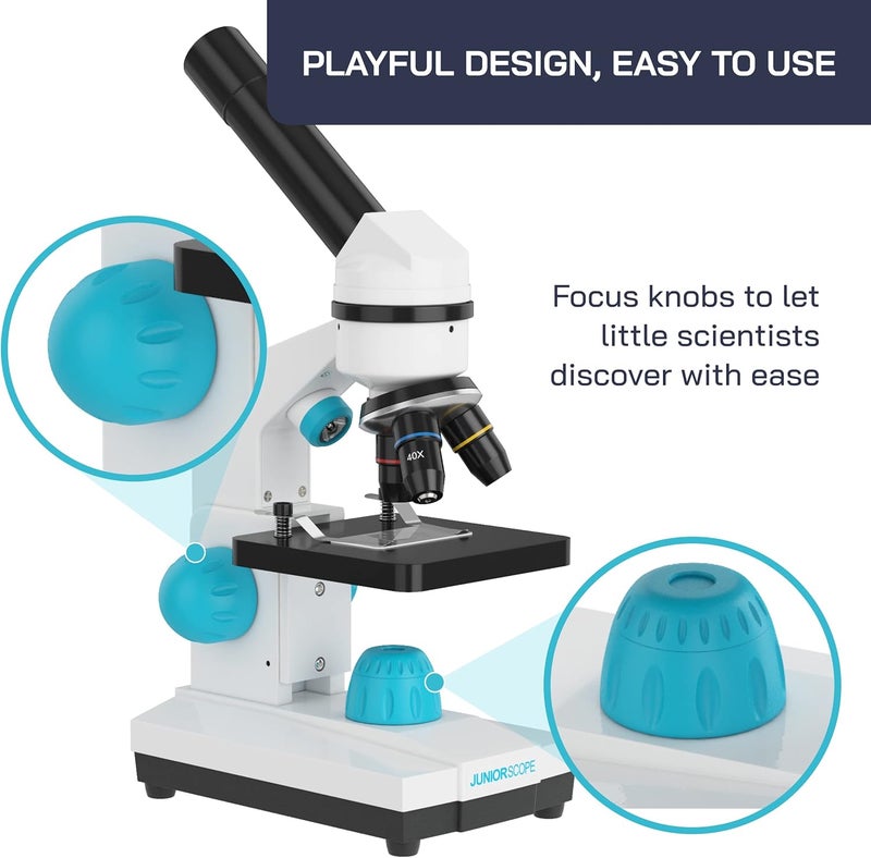 Omano Juniorscope Microscope for Kids – Microscope Kit for Kids 8+ for Science Microscope Experiments – Kids Microscope Kit That Encourage STEM Exploration – Beginner Microscope for Kids 8 and Up. - Image 3