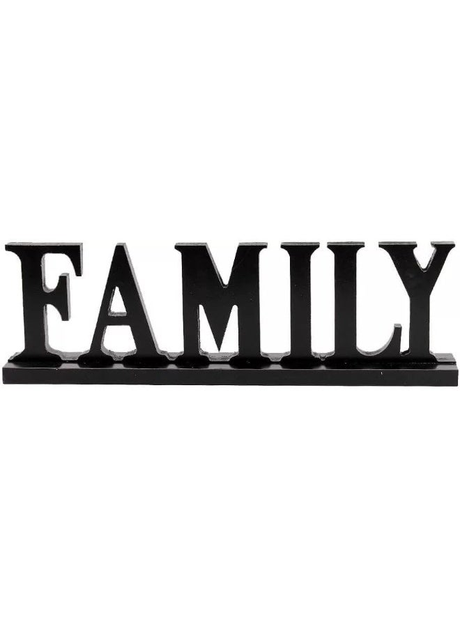 Horoof Home Horoof HomeÂ® Rustic â€œFAMILYâ€ Wooden Riser  - Image 1