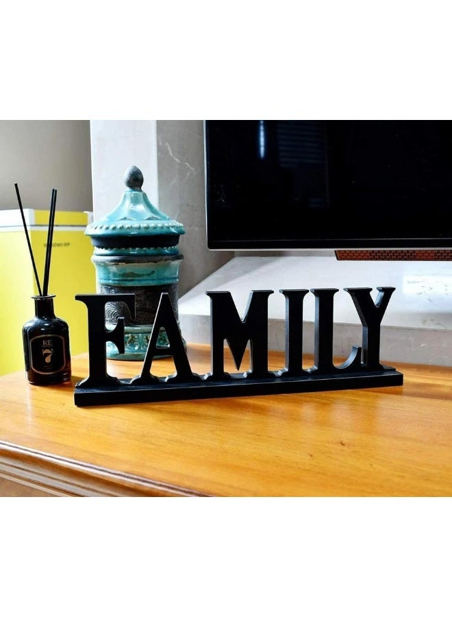 Horoof Home Horoof HomeÂ® Rustic â€œFAMILYâ€ Wooden Riser  - Image 3