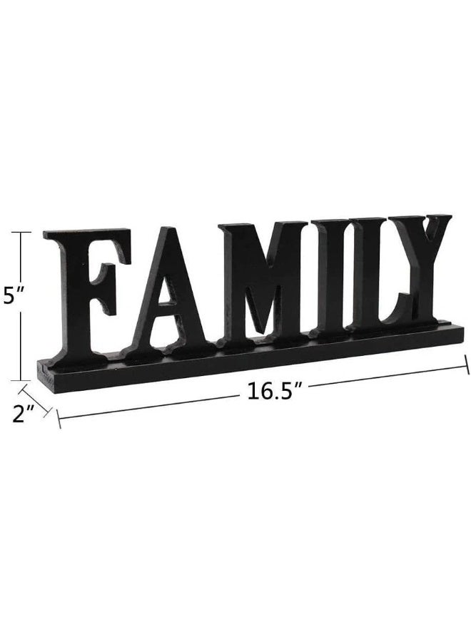 Horoof Home Horoof HomeÂ® Rustic â€œFAMILYâ€ Wooden Riser  - Image 2
