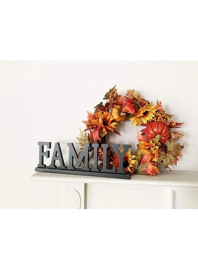 Horoof Home Horoof HomeÂ® Rustic â€œFAMILYâ€ Wooden Riser  - Image 4