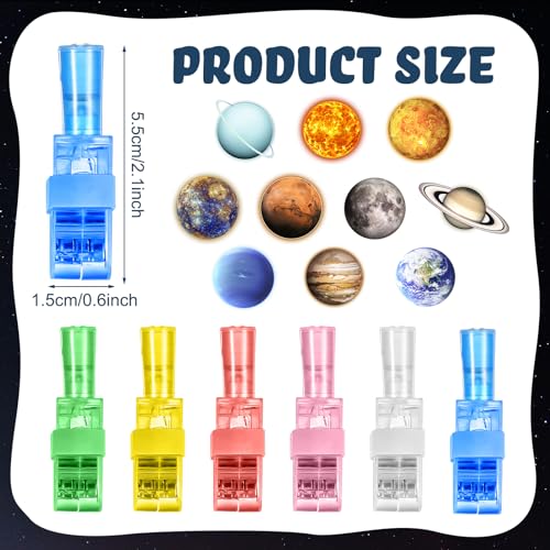 Capoda 30 Pack Finger Lights for Kids Space Themed Party Favors Birthday Decorations Space Goodie Bags Stuffers Glow in The Dark LED Light up Finger Flashlights Toy Gift Bulk Prize Supplies Planet - Image 5