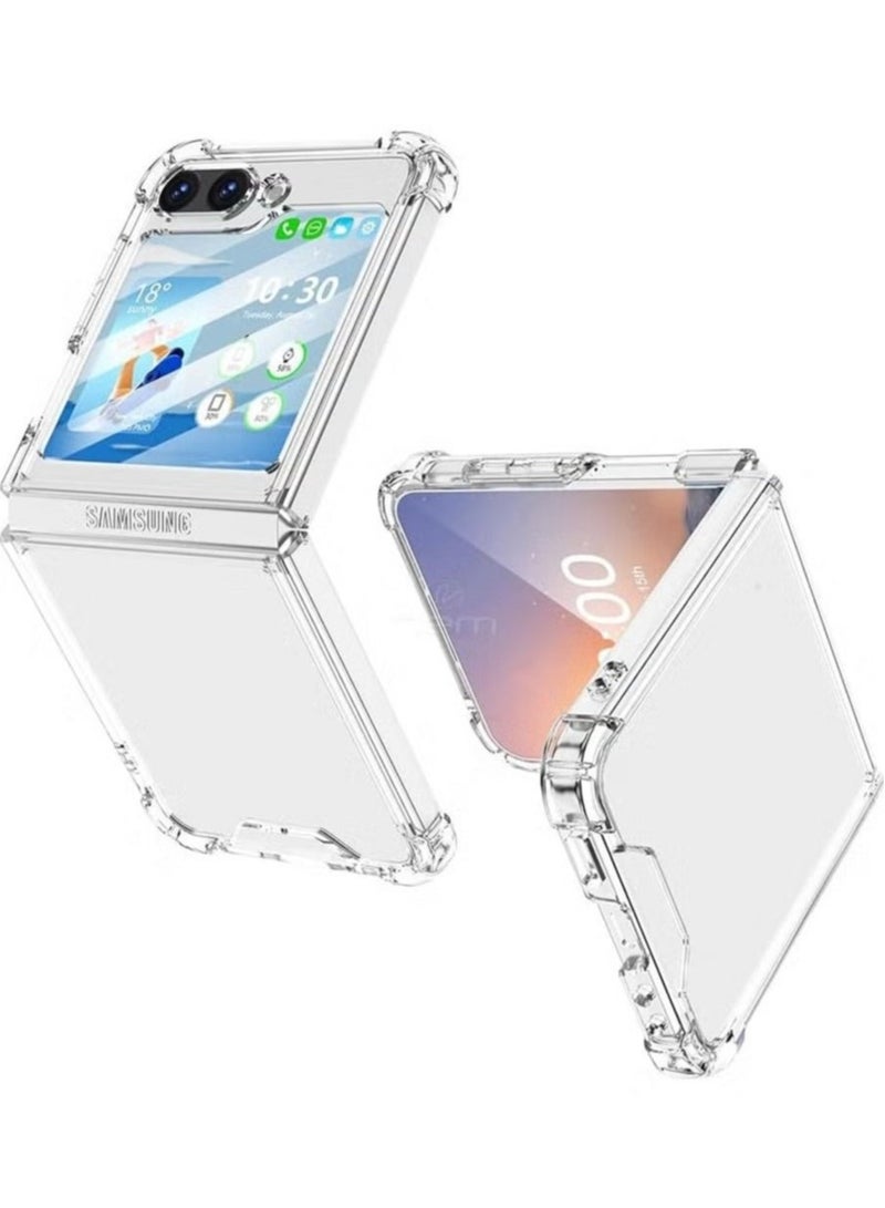 ELTRAZONE ELTRAZONE Samsung Galaxy Z Flip 6 Case – Full Protection, Slim Thin Shockproof TPU Bumper Case, Crystal Clear Soft Skin Silicone Protective Cover for Samsung Galaxy Z Flip 6 5G