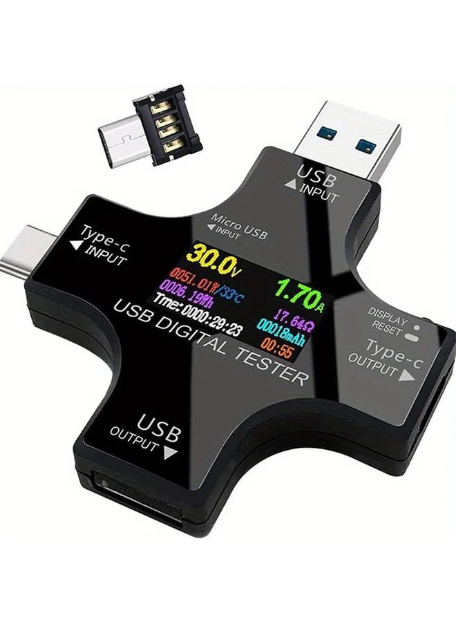 USB Tester 1pc Type C PD Digital Voltmeter Ammeter Voltage Current Meter - Image 1