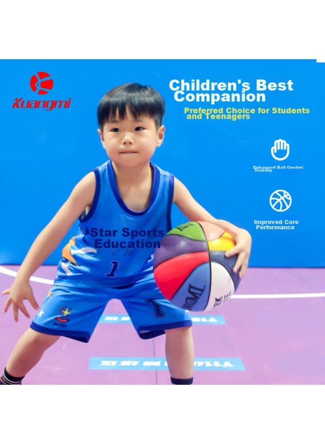 Kuangmi No. 5 Basketball For Children, Elementary School Boys And Girls, Moisture-absorbing Pu, Non-slip, Professional Feel, For Compeion And Training - Image 2