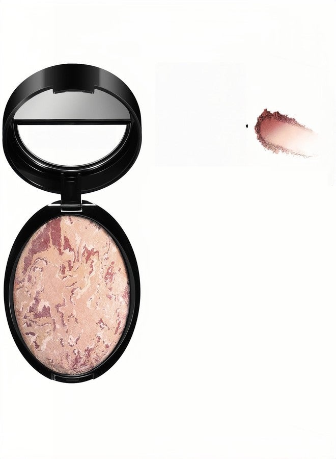 MAEPEOR Baked Setting Powder Brighten Color Correcting Powder Foundation Natural Smooth Lightweight Oil-Control Pressed Foundation (04 Medium Beige) - Image 1