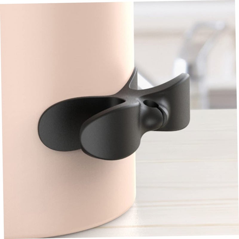 Wall Mount Cable Organizer Clips 4 Pack Black Easy Install For Headphones Power Cords - Image 3