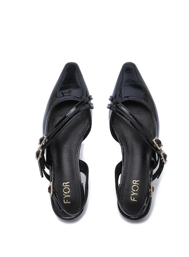 Fyor  Stylish Multi-Strap Glossy Slingback CD 008 for Women | Best Price UAE