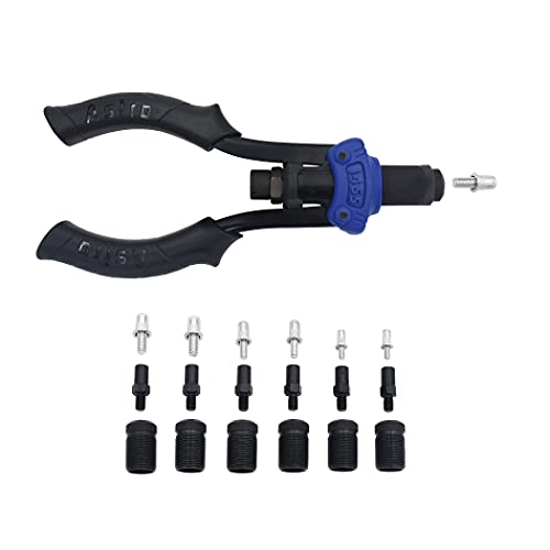 Astro Tools 1455 Hand Rivet Stud Setter Kit - Metric & SAE with Rivet Studs,Multicoloured - Image 1