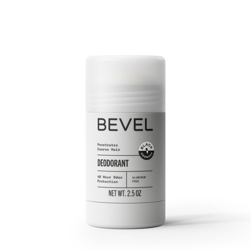 Bevel Bevel Deodorant for Men with Coconut Oil and Shea Butter, Aluminum Free, No Streaks, 48 Hour Protection, 2.5 Oz (Packaging May Vary)
