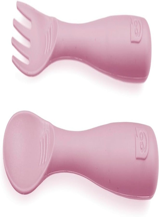 Talktools Bitsy Feeding Kid's Essentials Plate Set - Toddler Utensils, Spoon and Fork, Plate Lid, Perfect for Mealtime - Strong Suction Toddler Plates with 4 Compartments (Spoon/Fork-Bubblegum) - Image 4