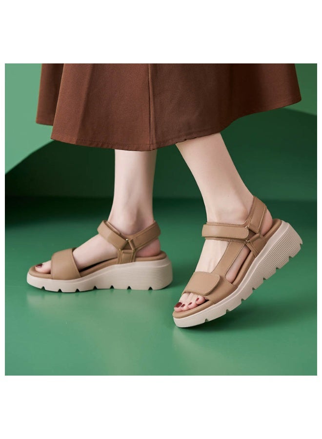 NIBEMINENT Women's Summer Sandals Outdoor Fashion Comfortable Soft Elegant Strappy Beach Sandal Ladies Shoes  - Image 3