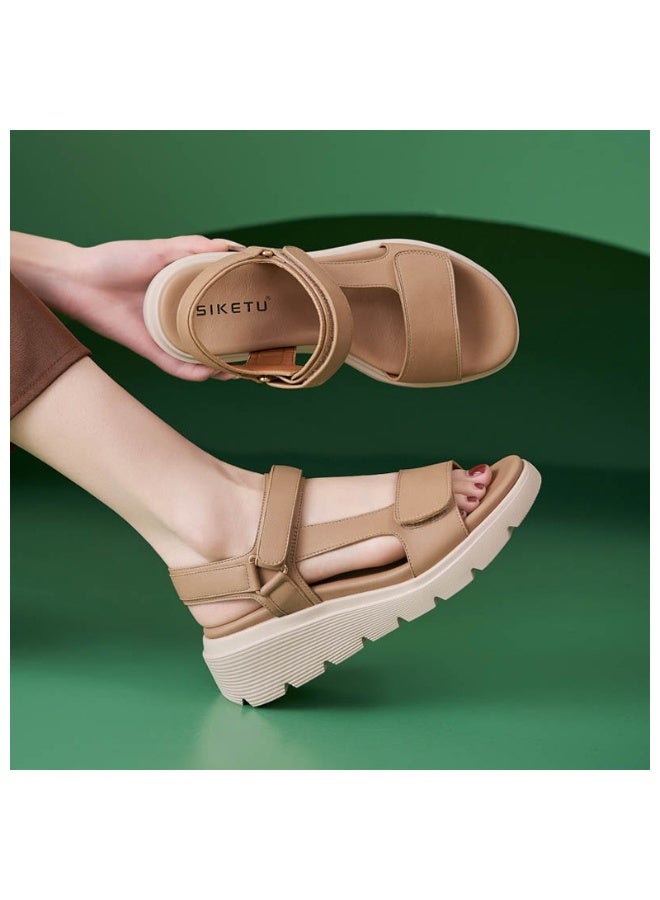 NIBEMINENT Women's Summer Sandals Outdoor Fashion Comfortable Soft Elegant Strappy Beach Sandal Ladies Shoes  - Image 2