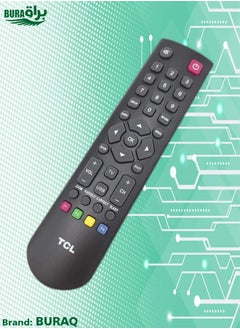 BURAQ Remote Control For All TCL TV LCD LED Black 