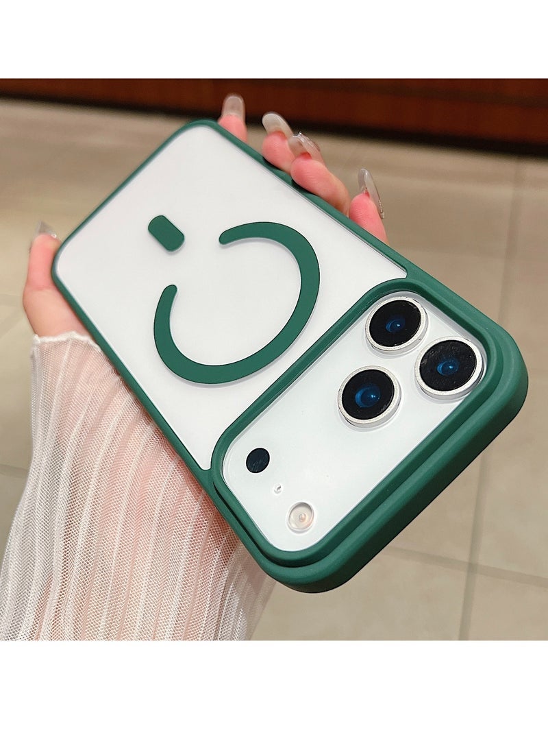 تين تك جراب مغناطيسي لهاتف آيفون 17 برو 6.3 بوصة متوافق مع MagSafe، جراب مقاوم للصدمات والخدوش (أخضر) - Image 1
