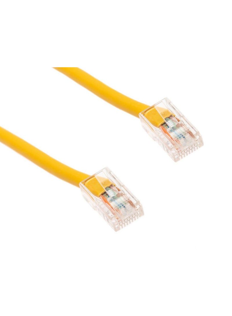 كابل شبكة إيثرنت Lan RJ45 Cat6e PRO لراوتر الإنترنت PC مودم الرصاص اللون الأصفر (20 متر) - Image 5