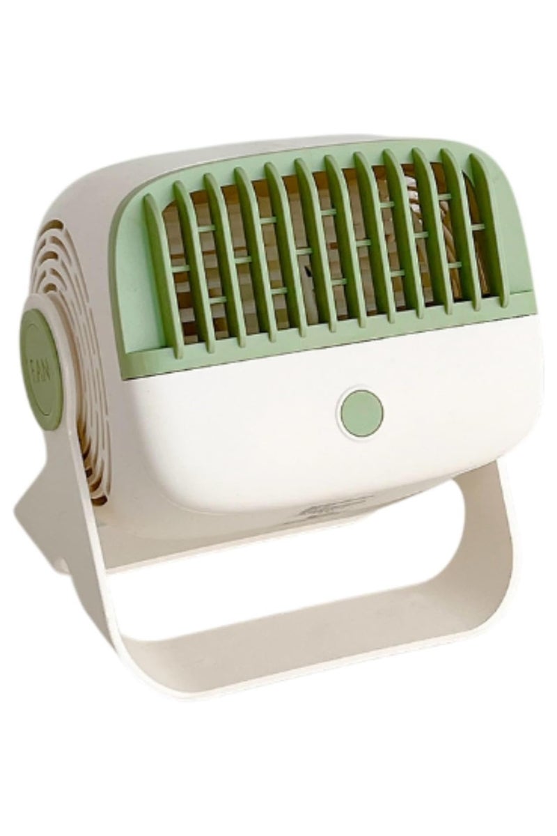 بلو فاير مروحة طاولة محمولة بخمس سرعات – تعمل عبر USB، هادئة وصغيرة الحجم للمكتب أو غرفة النوم أو السفر أو التخييم - Image 1