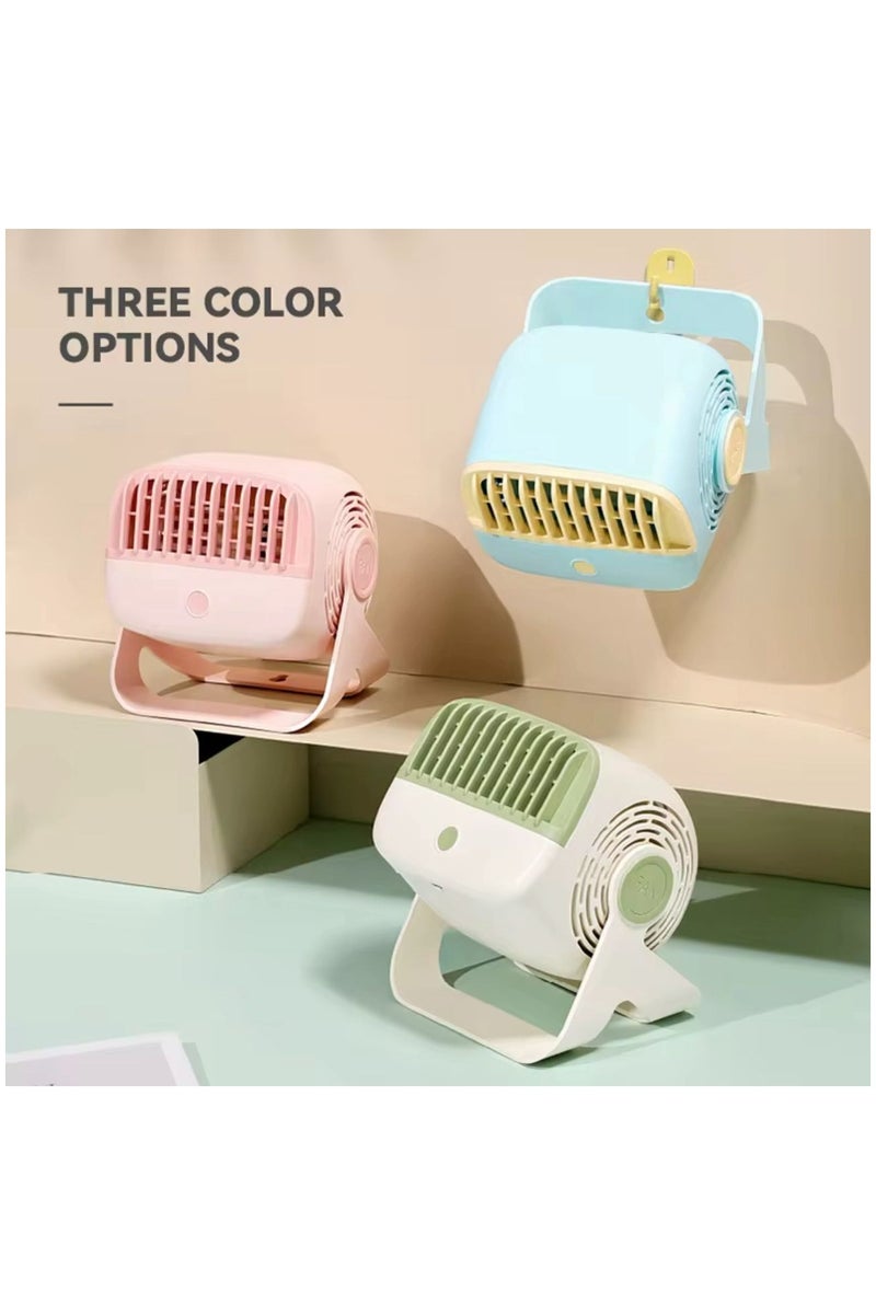 بلو فاير مروحة طاولة محمولة بخمس سرعات – تعمل عبر USB، هادئة وصغيرة الحجم للمكتب أو غرفة النوم أو السفر أو التخييم - Image 4