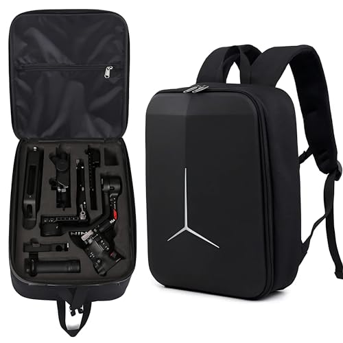 GetZget حقيبة حمل GetZget® لحامل DJI Ronin Rs4 Gimbal والإكسسوارات - حقيبة ظهر صلبة فاخرة للسفر مع حزام أمان من EVA Foam (حقيبة ظهر عادية) - Image 1