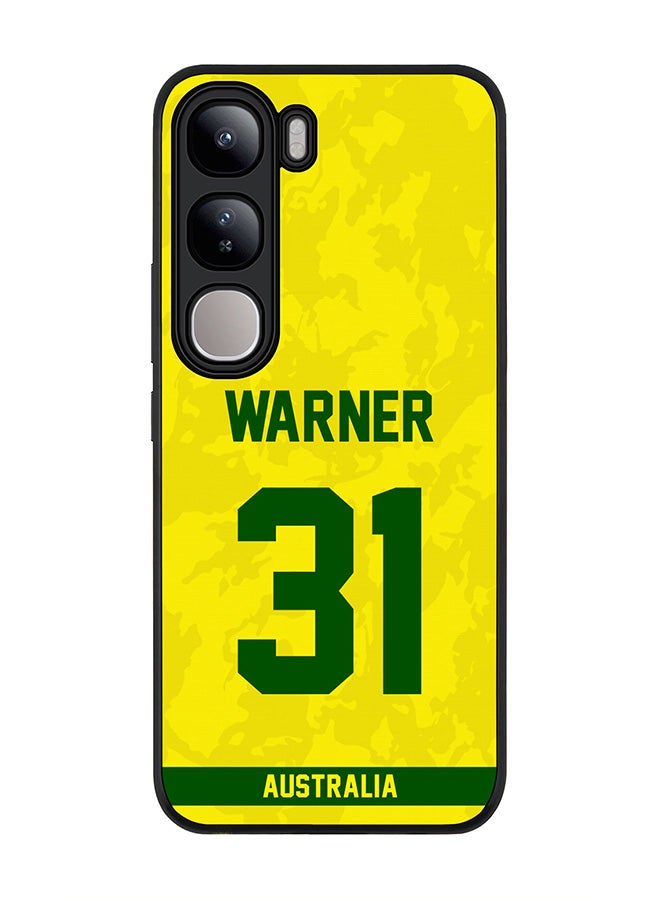 Stylizedd For vivo V40 Lite Case,Slim fit Camera Protection, Shockproof Thin Phone cover - Australia David Warner, Jersey No 31 - Image 1