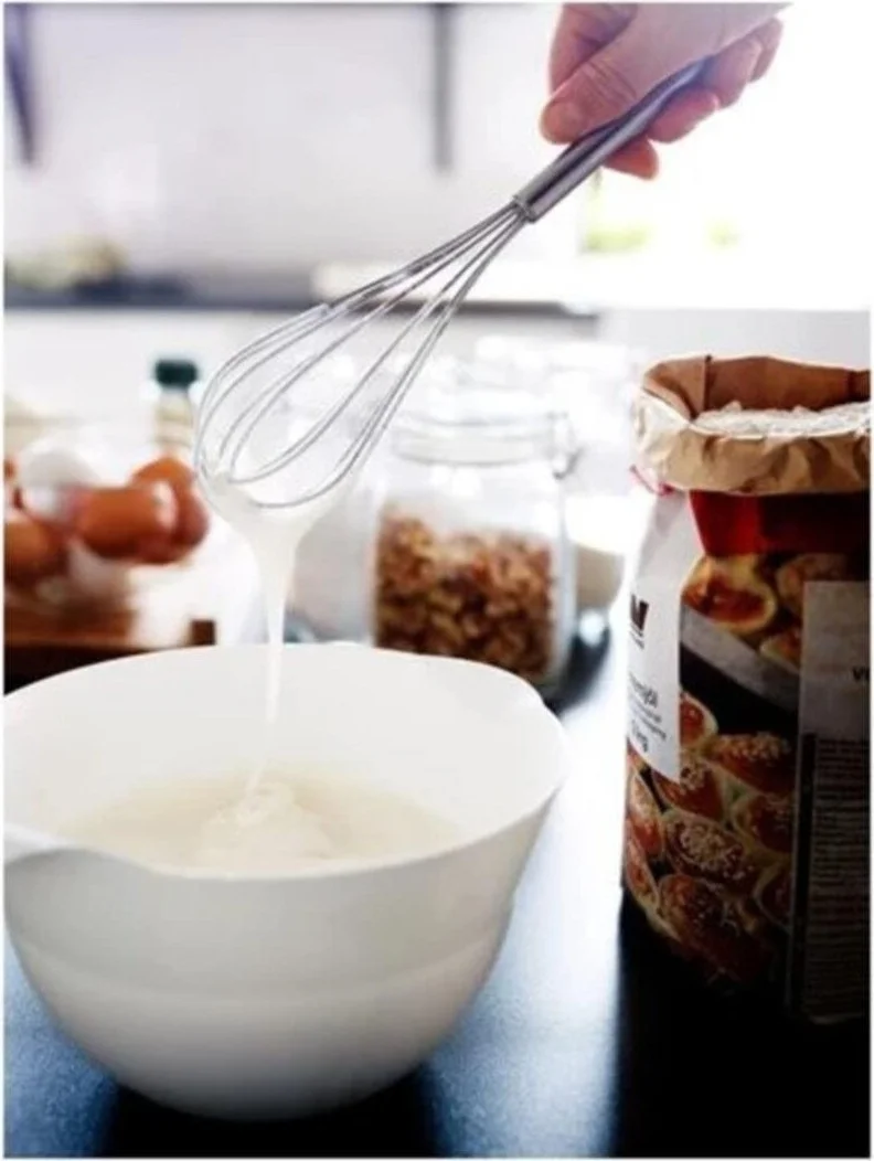 أيكيا Idealisk Double Steel Whisk-Foamer Set