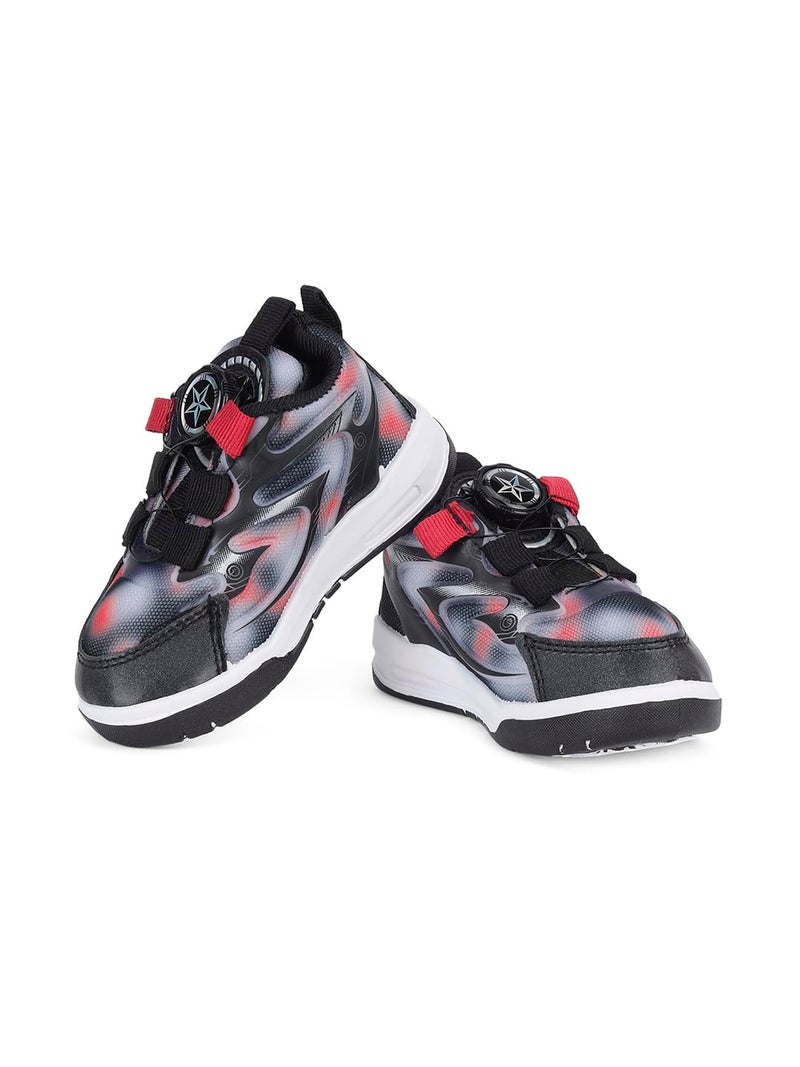 CUHO TRENDS Kids Spinner Sneakers| Spinner Design | Soft Sole Casual Shoes (Red) - Image 5