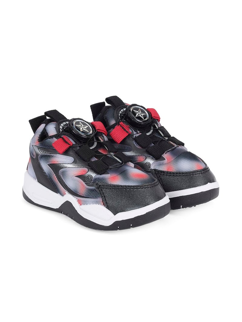 CUHO TRENDS Kids Spinner Sneakers| Spinner Design | Soft Sole Casual Shoes (Red) - Image 4