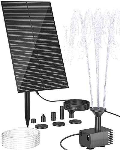 Biling Solar Water Fountain Pump, Solar Bird Bath, Outdoor with Tubing, Solar Powered Fountain Pump for Pond BirdBath, Garden, Pool, Fish Tank,Backyard - Image 1