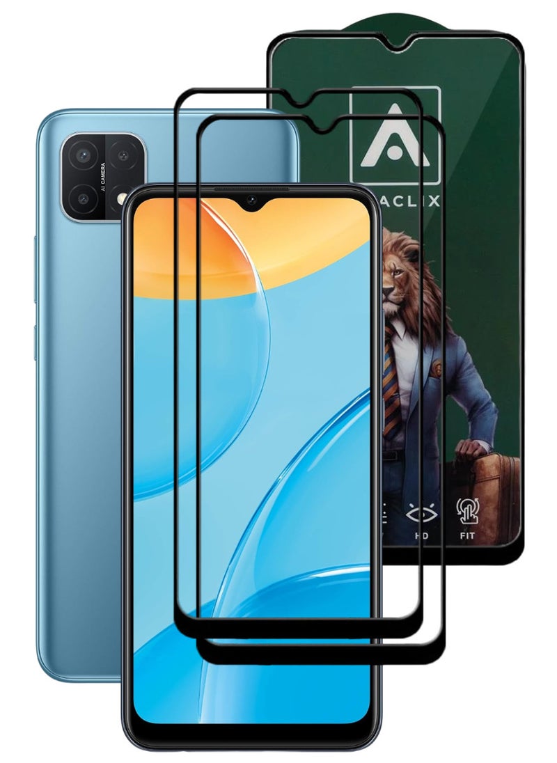 ACLIX 2 Pieces Antistatic ESD Dustproof Premium Quality High Definition Tempered Glass Screen Protector Designed For Oppo A15 - Image 1
