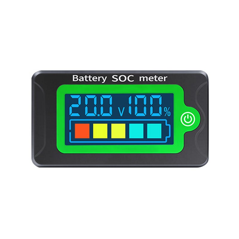 Waterproof Battery SOC Power Meter Capacity Indicator 8-100V Direct Current Voltmeter 12.0V 24V 36V 48V 60V 72V Lithium Iron Phosphate Battery Ternary Lithium Polymer Battery Tester - Image 1