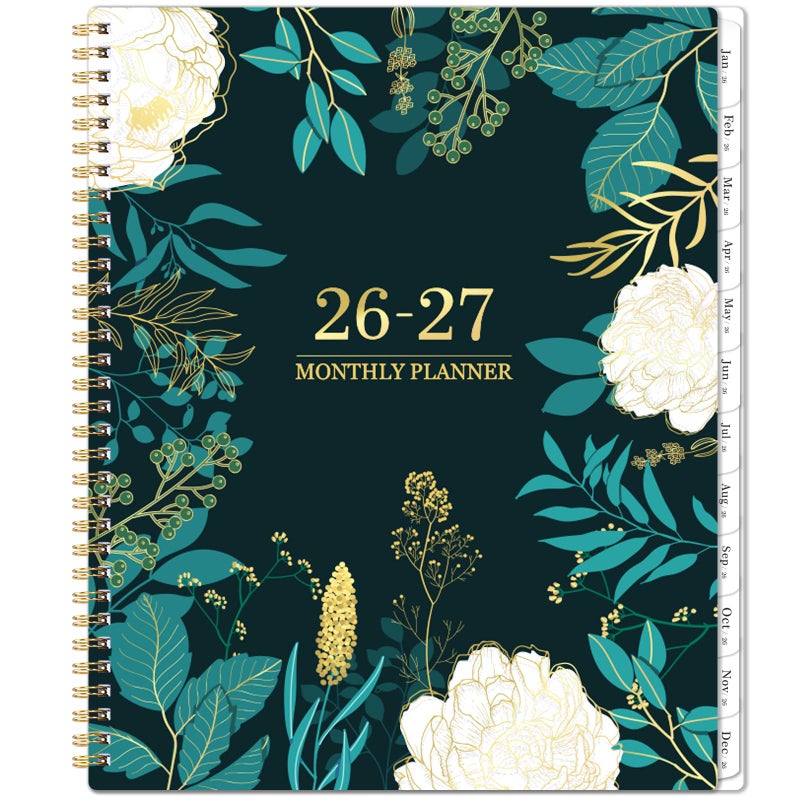 Indeme 2026-2027 Monthly Planner - 2 Year Monthly Planner/Calendar 2026-2027, Jan 2026 - Dec 2027, 11" x 9", 24 Months, Tabs, Back Pocket, Holidays, Twin-Wire Binding, Note Pages - Image 1