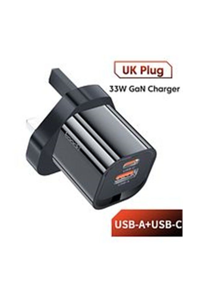 شاحن حائط  USB toocki-GaN من نوع C ، 33 واط ، QC ، PD ، iPhone 15 ، 14 ، 13 ، 12 ، 11 Pro Max ، iPad Pro Mini ، howai ، xiao ، شاحن هواتف somarg - Image 1