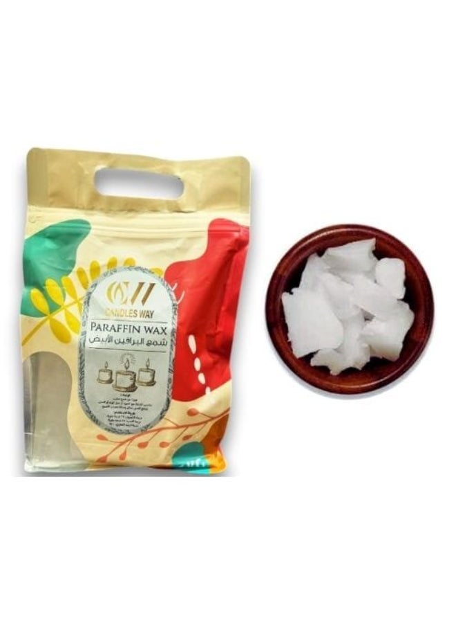 Candles Way Pure White Paraffin Wax - High Quality, Ideal for Candle Making, Suitable for Silicone Molds, 58-62°C Melting Point 1 kg - Image 2