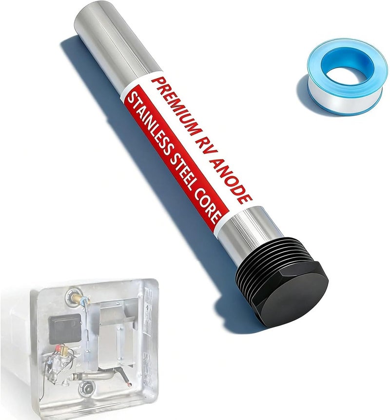 yrjns RV Water Heater Anode Rods, Magnesium Anode Rod for RV hot Water heaters Replace for Suburban Water Heaters Suburban & Morflo - 9.25''Long & 3/4'' Thread - Image 1