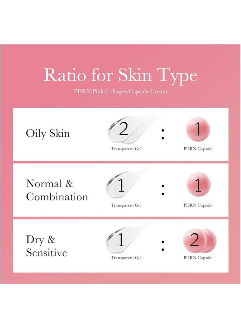 كريم كبسولات الكولاجين الوردي PDRN بحمض السلمون النووي، مرطب للوجه | كريم مرطب خفيف | PDRN، نياسيناميد لتوحيد لون البشرة، ترطيب وإشراقة | 1.94 أونصة - Image 5