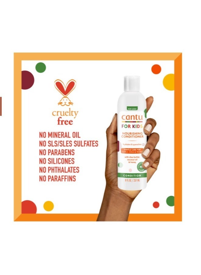 Cantu Care for Kids Nourishing Sulfate-Free Conditioner with Shea Butter 237 ML - Image 2