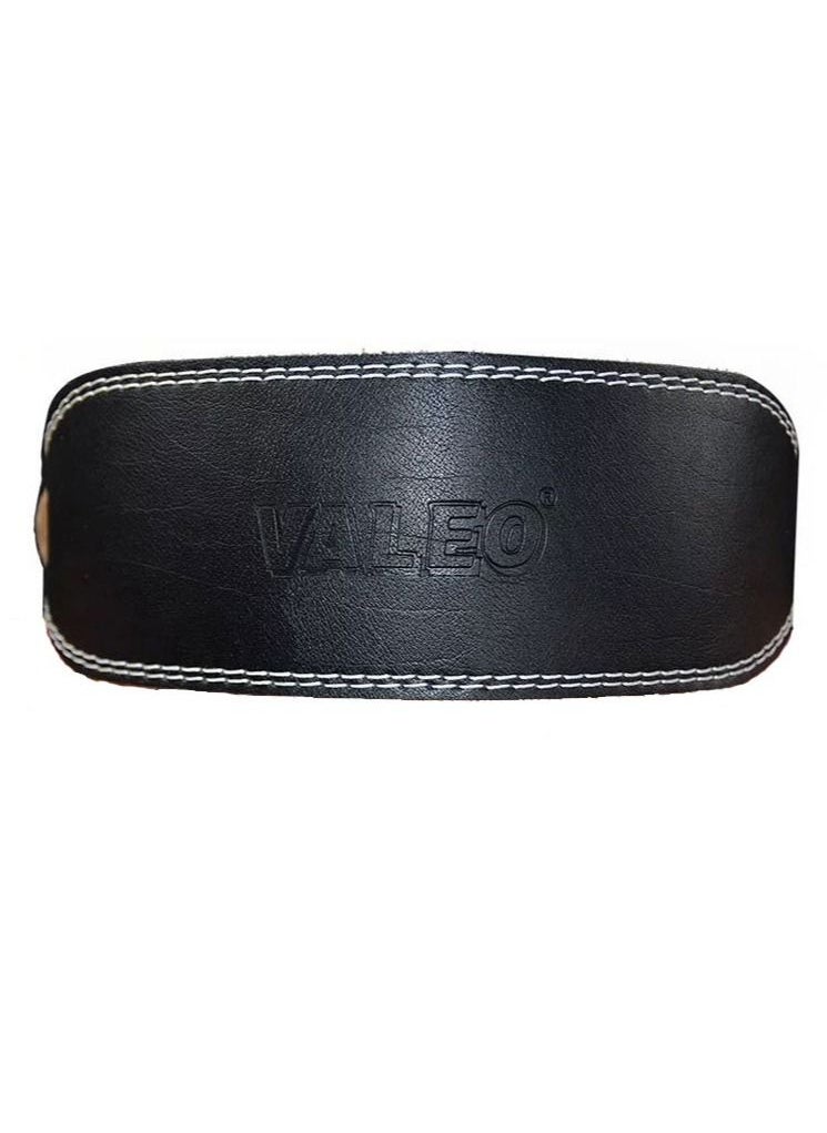 VALEO - Genuine Leather Weight Lifting Belt Size L-130 CM, Black - Image 1