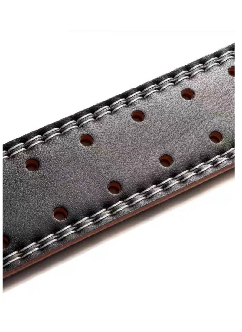 VALEO - Genuine Leather Weight Lifting Belt Size L-130 CM, Black - Image 1